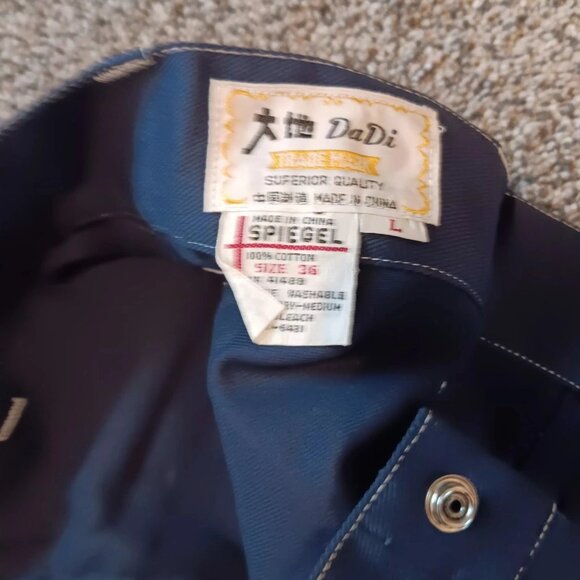 Vtg Spiegal Casual Flare Bottoms Men's Jeans NAVY Retro 36 X 33 NWT Deadstock - Picture 4 of 7